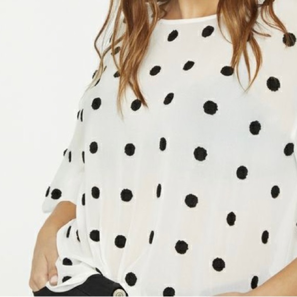 Eloquii Polka Dot Blouse
